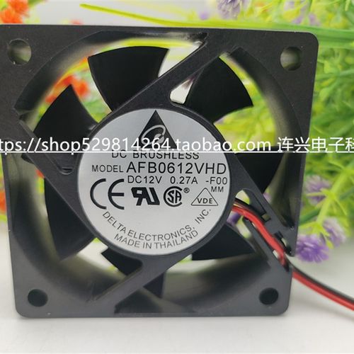 全新Delta台达 6020 6CM AFB0612VHD 12V 0.27A 4线机箱散热风扇