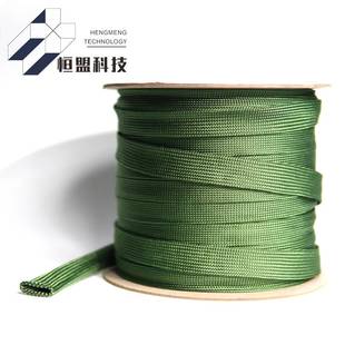 锦纶丝编织套管高阻燃耐高温防静电柔软棉线电线电缆保护网管