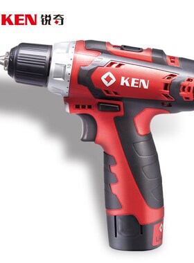 KEN锐奇BL6112CB充电钻BL6012C家用锂电池电钻7212无刷电动起子机