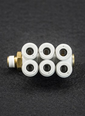 白色气动接头 6气孔口6出螺纹弯头KQ2ZT 4-01 6-02 8-03 04 smc型