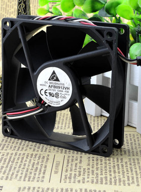 DELTA台达 9CM 12V 0.60A 2 3线 AFB0912VH-F00/R00 测速报警风扇