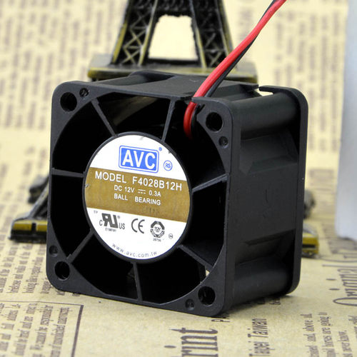 原装 AVC F4028B12H 4028 4CM 4厘米 12V 0.3A CPU双滚珠散热风扇