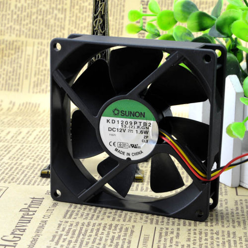 正品建准SUNON KD1209PTB2 9CM 9025 12V 1.6W 三线测速 风扇