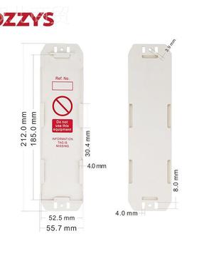 BZZS设备安全使用识牌标小Y型IIKO固定资产 212*55.7标签脚手架挂