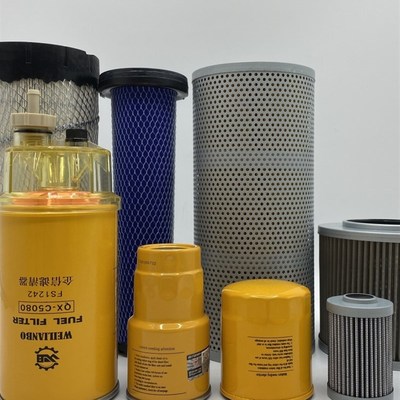 挖掘机配件山重JCM907D 908D机滤柴滤空气滤芯回油进油先导滤清器