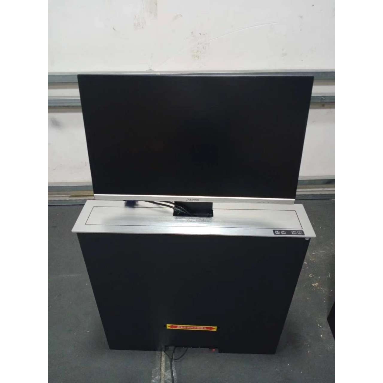 22寸超薄液晶升降显示屏，27寸液晶屏电视翻转器电子桌牌厂家