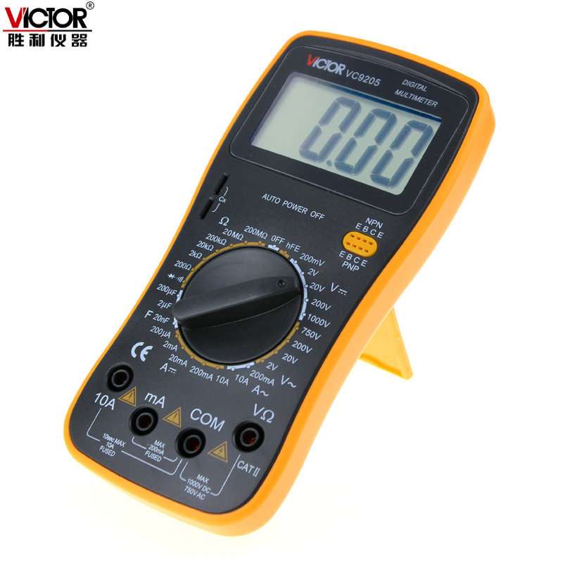 胜利VC9205数字万用表 电容测量 数显 多用表胜利万用表