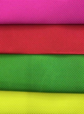 14ct 生态棉染色十字绣布 ( 玫红大红黑色黄色绿色)