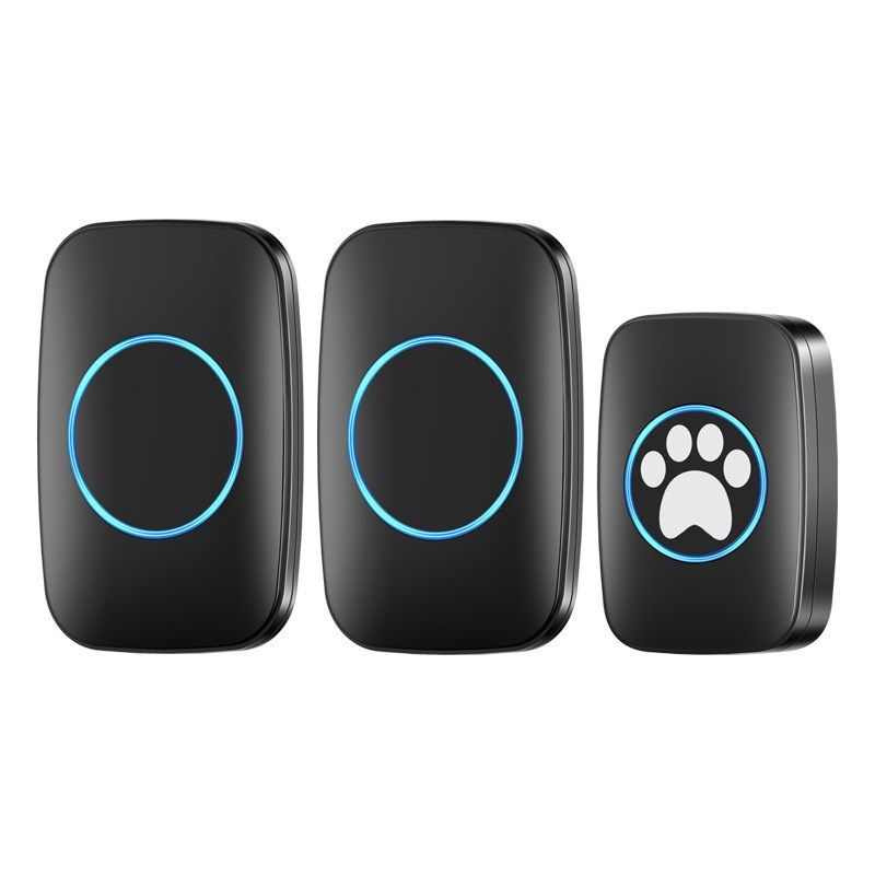 狗狗训练电铃狗狗训练无线电铃推拉门/户外门铃和防水触摸按钮