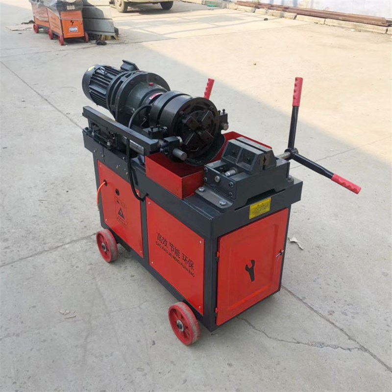 常青直螺纹钢筋滚丝机 厂家定制加重滚牙机HGS50型电动钢筋套丝机