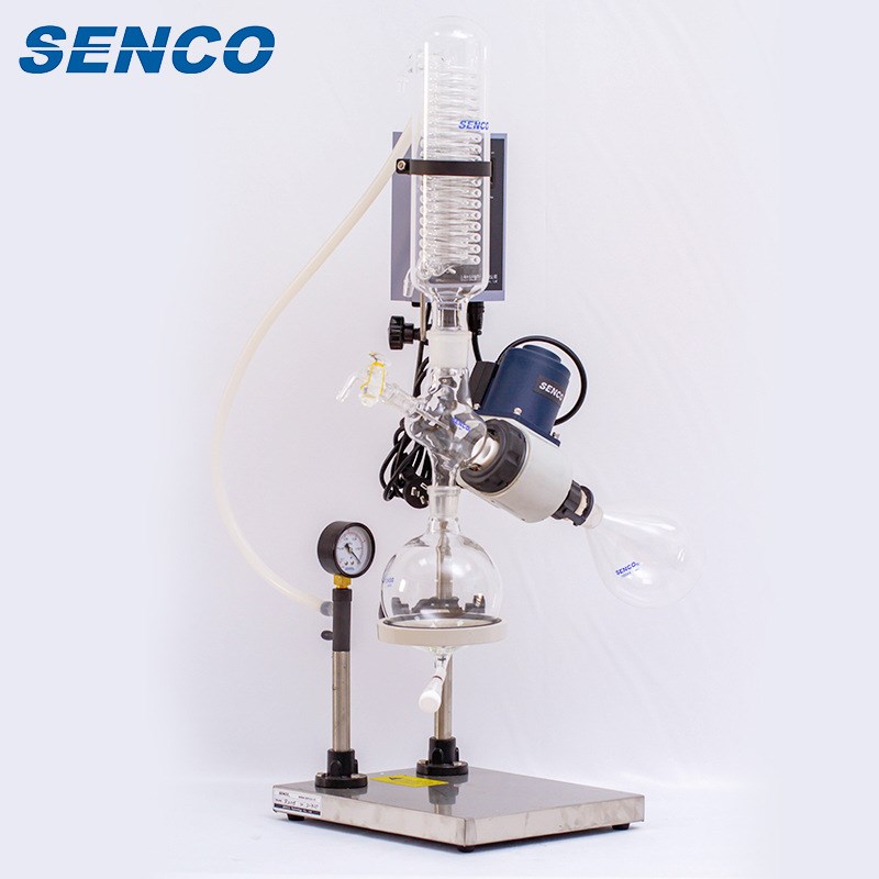 2L旋转蒸发仪 下出料收集便捷 真空显示实验室用旋转蒸发器R205B