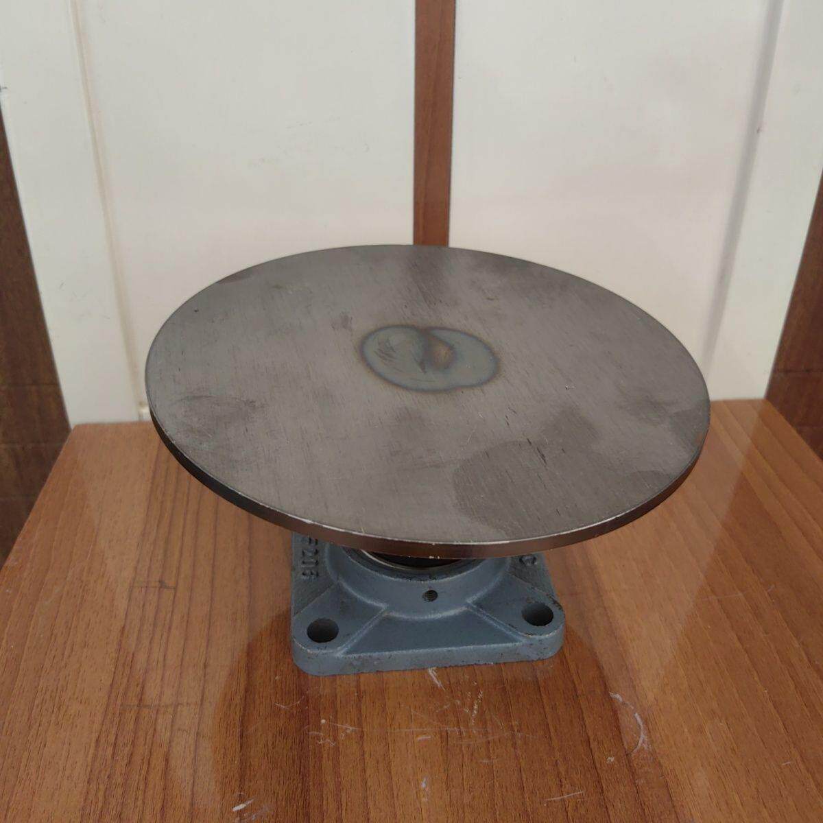 家用盆景园艺造型加厚重型工业级多功能转台钢砧小盆花转盘整套