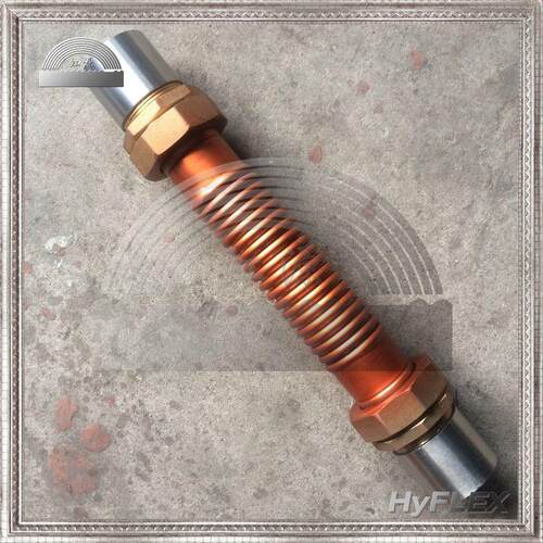 1.2寸 工业铜波纹软管 耐腐蚀水管 螺母外螺纹接头 DN32 32MM
