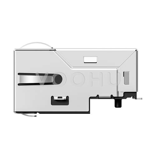 SYT211B002DA1A7CBS057 口带灯百兆集成网口沉板式RJ45连接器