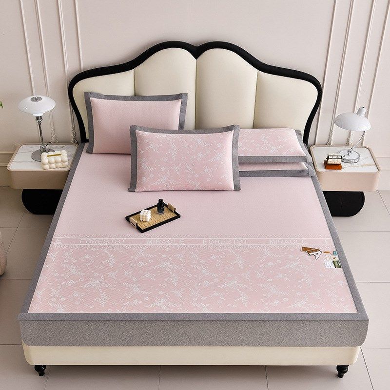 直播爆款半定位小提花凉感冰丝席系列凉席藤席冰藤双面席冰丝席竹,床上用品,藤席,淘宝优惠券,粉丝福利购,淘宝优惠卷