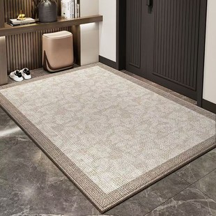 复古高级感中古风入户地毯客厅沙发书房圈绒地垫防滑脚垫