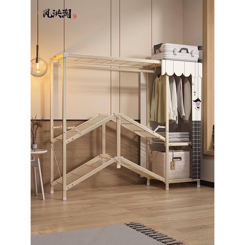 免安装折叠简易衣柜家用卧室出租房用收纳柜子结实耐用布衣柜衣橱