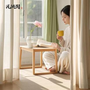 全实木飘窗小桌子纯橡木矮桌榻榻米炕桌炕几茶桌茶几家用客厅日式