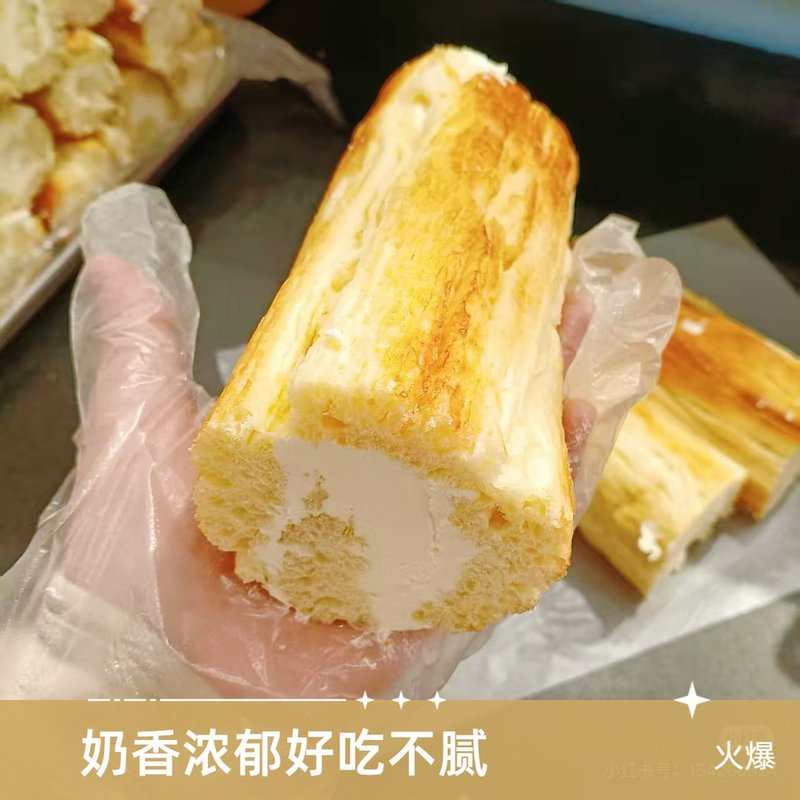 【兰乔贝恩面包】顺丰包邮香格里拉面包白脱奶油夹心面包早餐图片