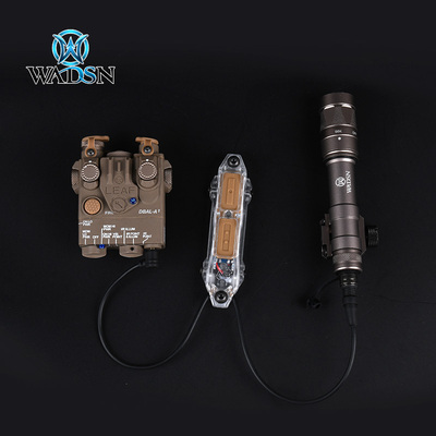 WADSN沃德森DBAL-A2/PEQ-15/SF手电接口双控鼠尾线控开关2.5接口