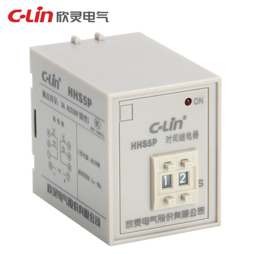 HHS5P通电延时999S秒数字式定时时间继电器ST3P改220380V24V欣灵