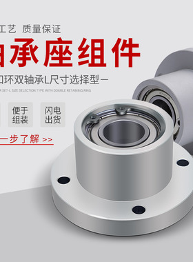 BGRA圆法兰双轴承扣环轴承座轴承支座BGRBB固定座BFP03轴承座KBER