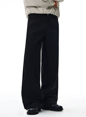 追素TS秋季2025新款男生美式直筒宽松休闲裤男士百搭纯棉情侣长裤