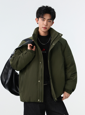 追素TS冬季2025新款男生立领90羽绒服男士加厚保暖休闲防寒外套