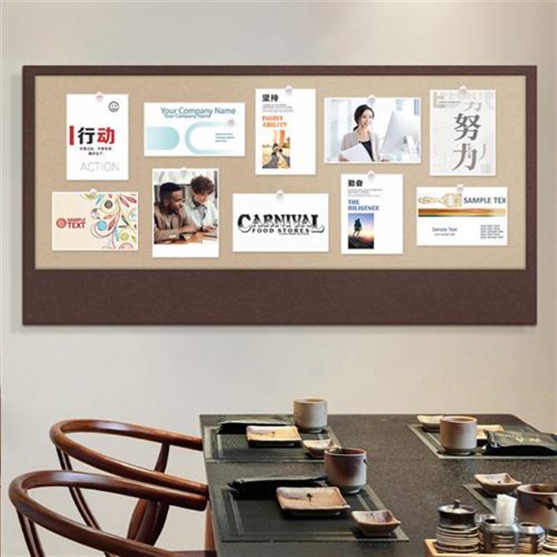 软木板照片墙背景板墙贴相片墙上展示板留言板挂墙公告栏墙面装饰