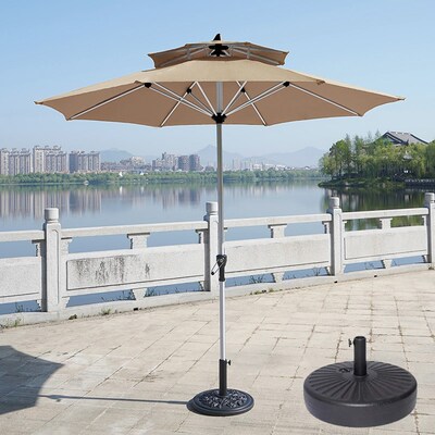 网红遮阳伞户外庭院伞防风庭院商用奶茶店太阳伞休闲室外天台摆摊