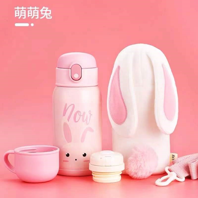 儿童保温杯带吸管两用宝宝水杯外出携带小学生幼儿园防摔水壶便携