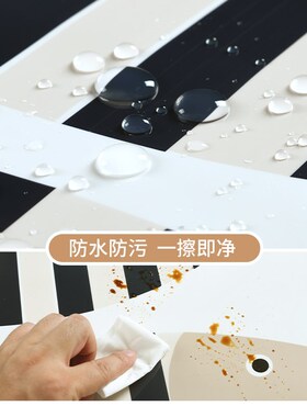 速发仿瓷砖贴纸自粘墙围墙裙护y墙板装饰板墙纸防水U防潮儿童房卡