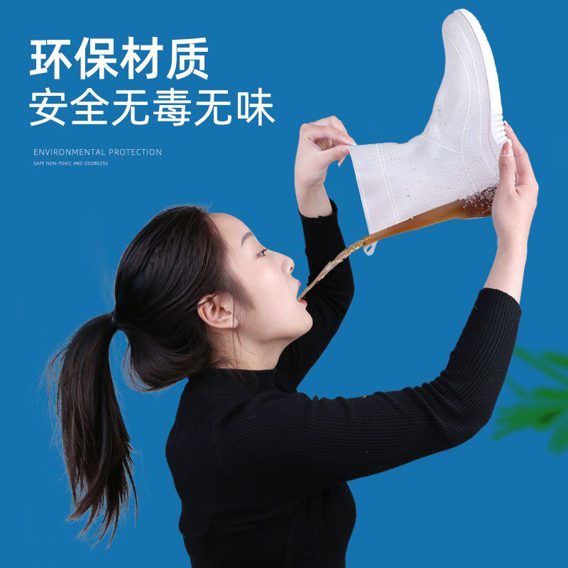 新款雨鞋防水雨套鞋男女款雨靴套鞋防滑加厚耐磨儿童硅胶雨鞋套水