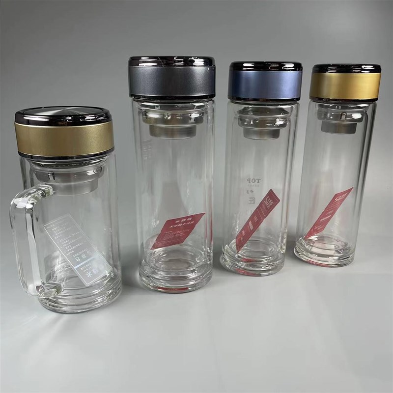 8181双层玻璃杯定制泡茶水杯子订做制logo做广告可印字随手小礼品