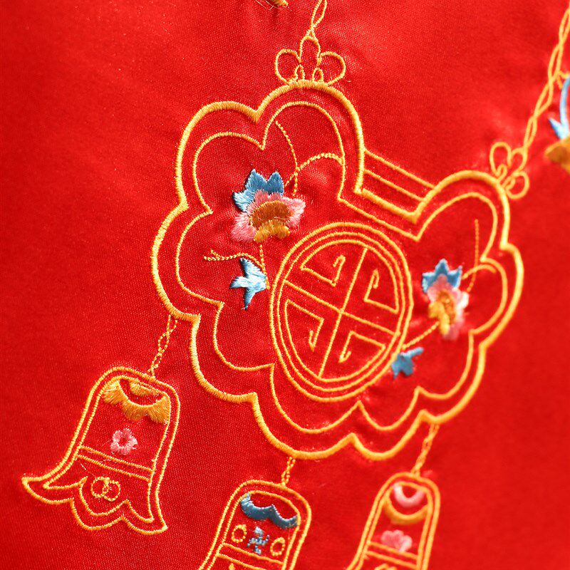 婴儿刺绣肚兜夏季宝宝护肚子肚围防着凉新生儿出生礼中国风中式