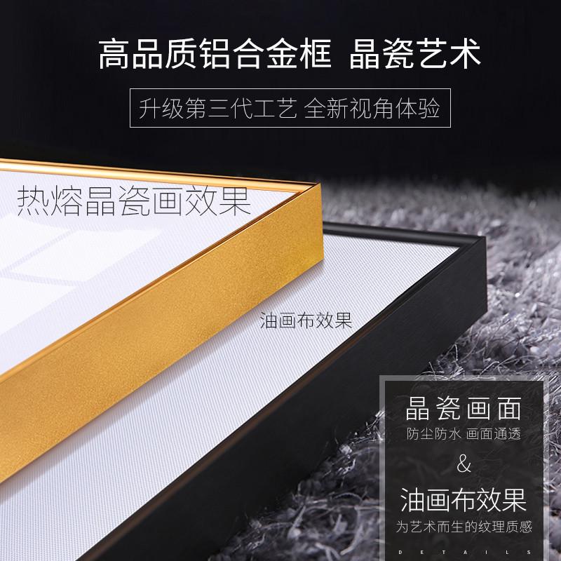 走廊推拉过道镜镜子招财现代挂画全身五福临门装饰画玄关穿衣壁画