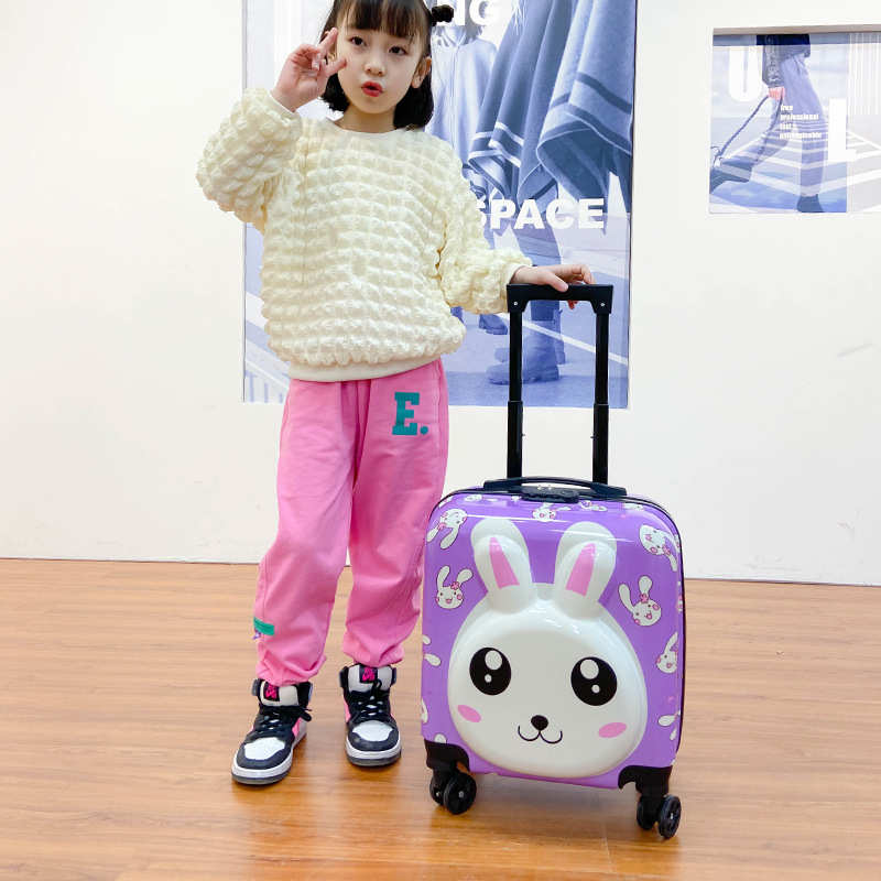 儿童行李箱小孩小号拉杆箱pc材质旅行箱女孩男孩卡通12岁8岁11岁