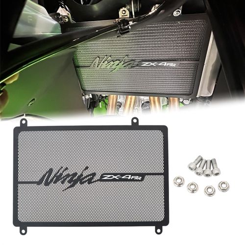 适用川崎 ZX4RR ZX-4R改装水箱网散热器保护网水箱床包配件