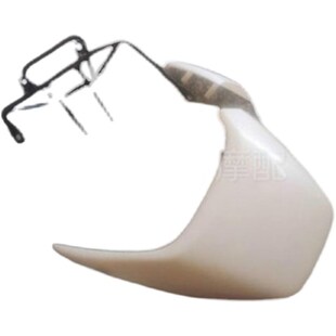 铃木AG100大古100尾翼灯总成 白胚件无色三件套 铁架尾翼灯总成