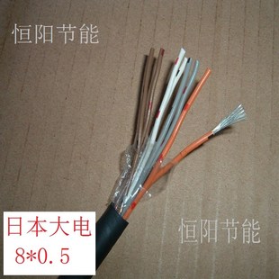 7.8 日本进口大电8芯0.5平方电缆线锡镀机床电源线控制线耐油耐磨