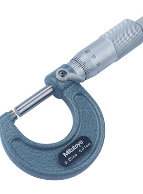 日本三丰mitutoyo外径千分尺0-25mm高精度0.001机械千分尺103-137