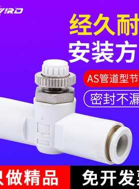 管道型节流阀AS1001F/2001F/2051F/3001F-06/08/10/12/04/03/23