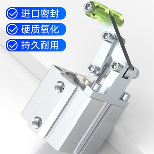 亚德客型ACL杠杆式 滚轮型连杆阻挡气缸小型气动换向开关阀门63X34