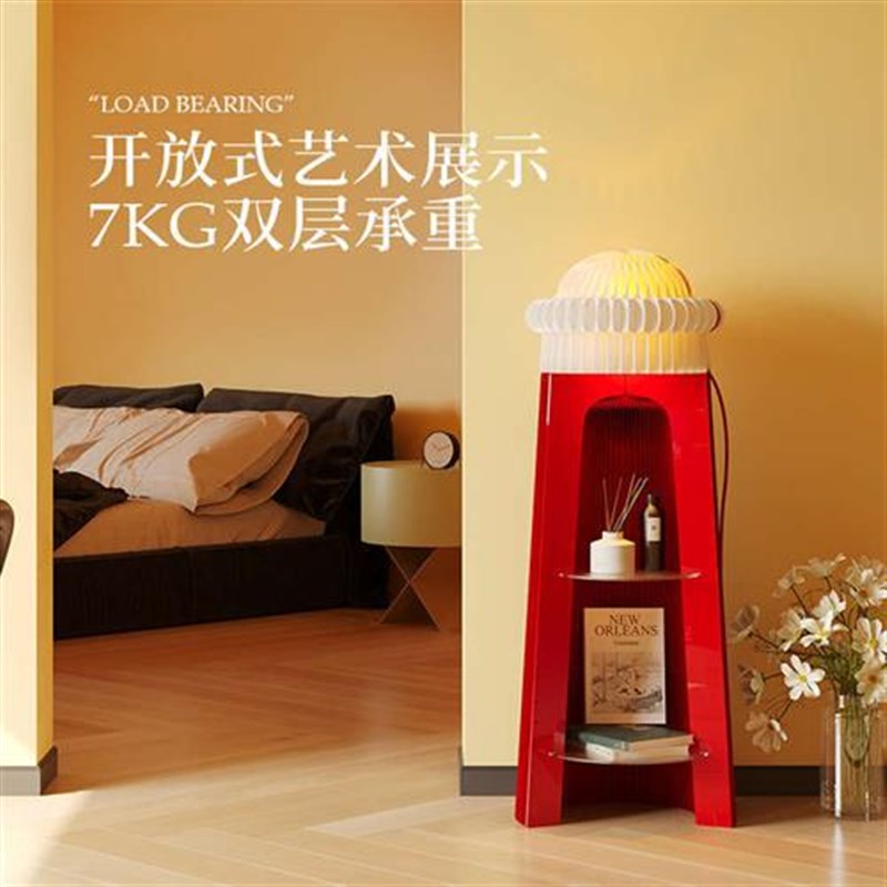 十八纸灯塔置物架展示架家居办公双层储物架活动展会展架商用货架