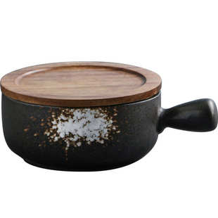 盖烘焙微波炉饭单个陶瓷泡饭家用焗芝士日式面碗餐具盘带烤箱碗盘