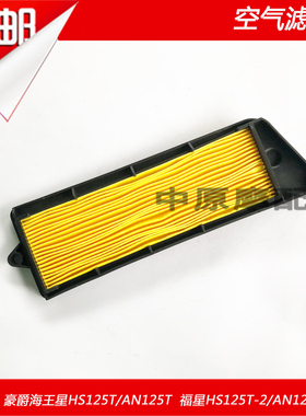 适配豪爵海王星福星HS125T/-2 AN125T/-2空气滤芯 空滤器滤清器