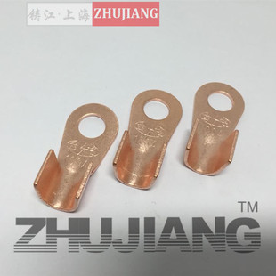 OT-800A开口鼻国标10mm螺孔铜鼻子紫铜冷压接线端子铜开口线耳