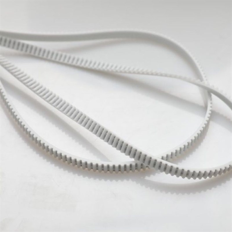 MBO紫宏奥拓折页机同步带 T5白色钢丝PU开口齿带 栅栏皮带 7mm宽