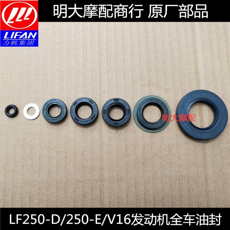 力帆配件250D E V16龙嘉V途V霸V咖钜云博格250发动机全车油封图片