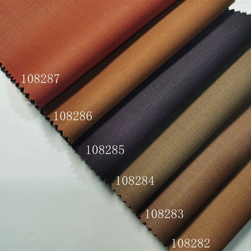 新品高支精纺灰绿棕红色羊毛服装面料春秋西服裤子商务套装裙布料